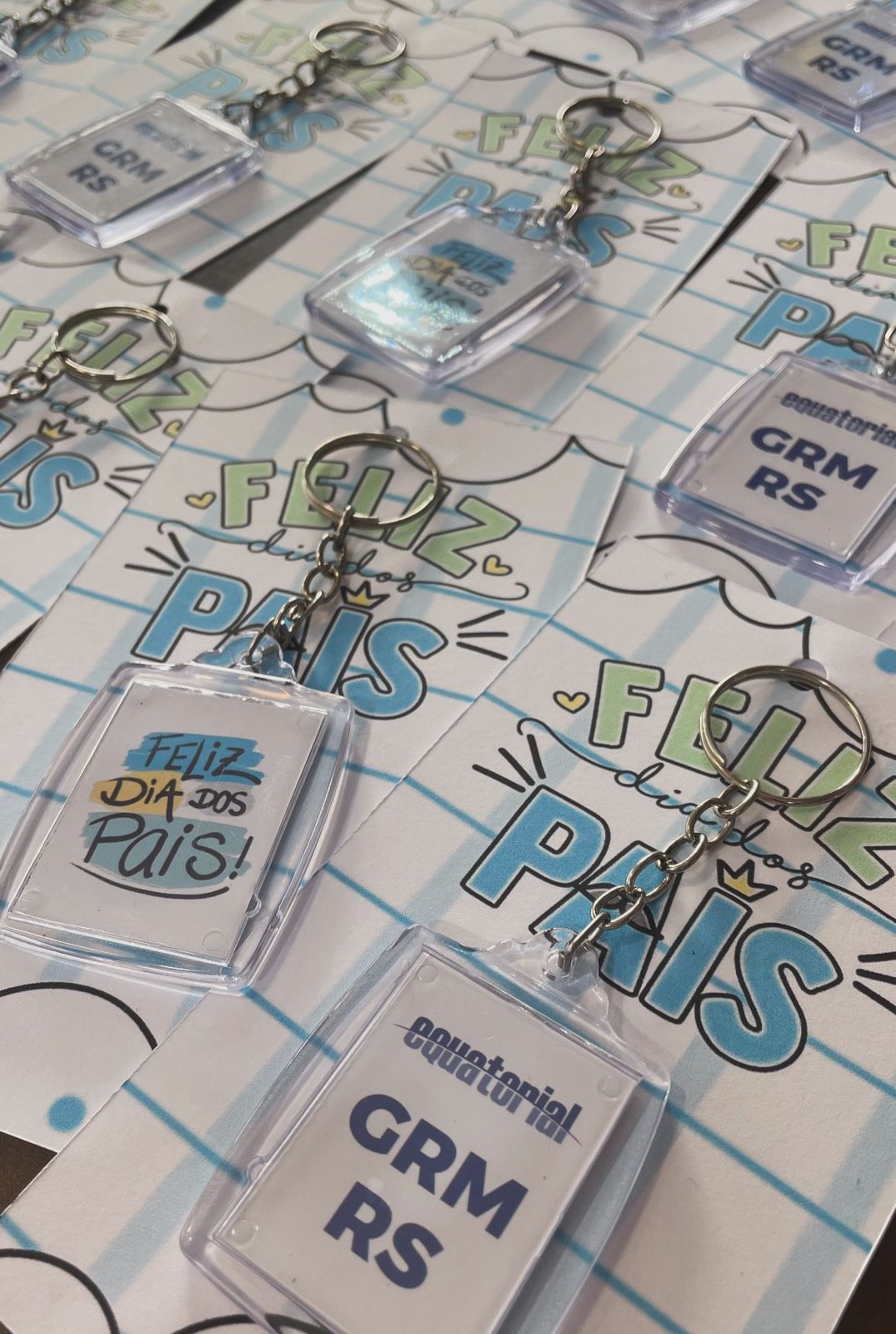 Chaveiro com card personalizado