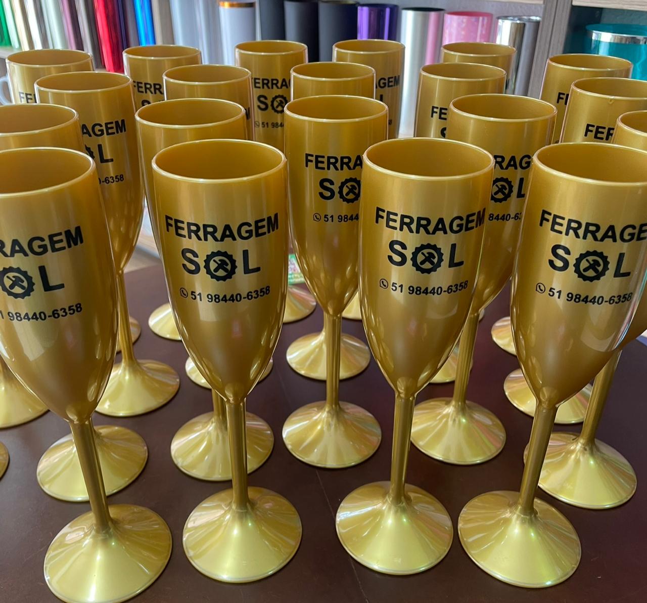 Taça de espumante acrílica